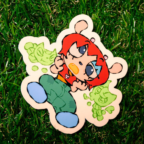 "Fright Flight!!" sticker