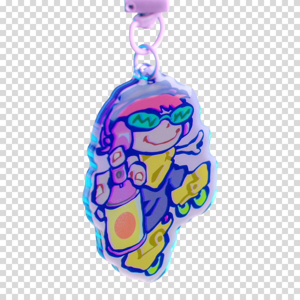 "JET SET BEAT" keychain