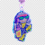 "JET SET BEAT" keychain