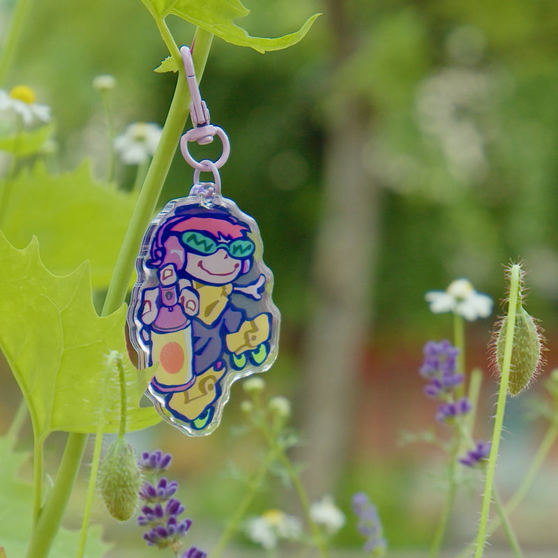 "JET SET BEAT" keychain