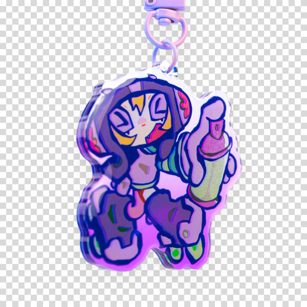 "JET SET GUM" keychain