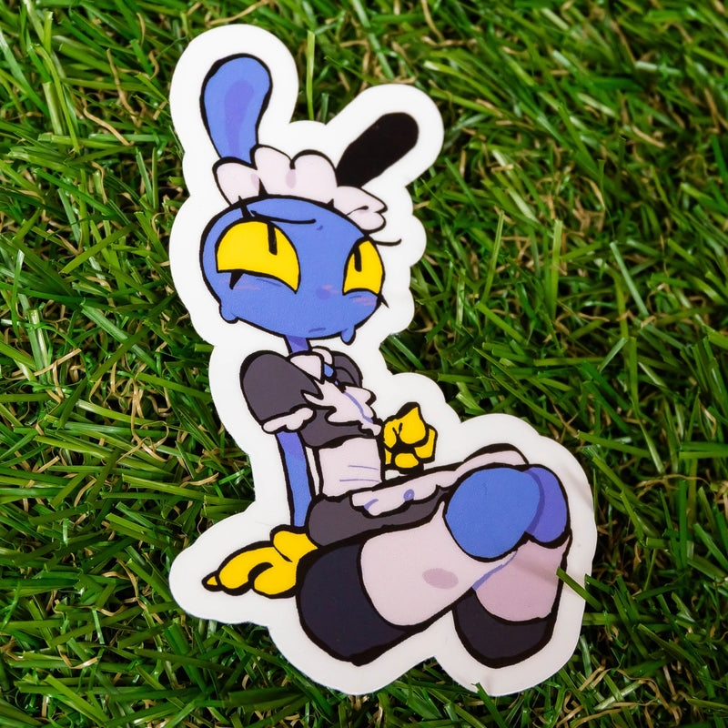 "MAID TO SUFFER" sticker