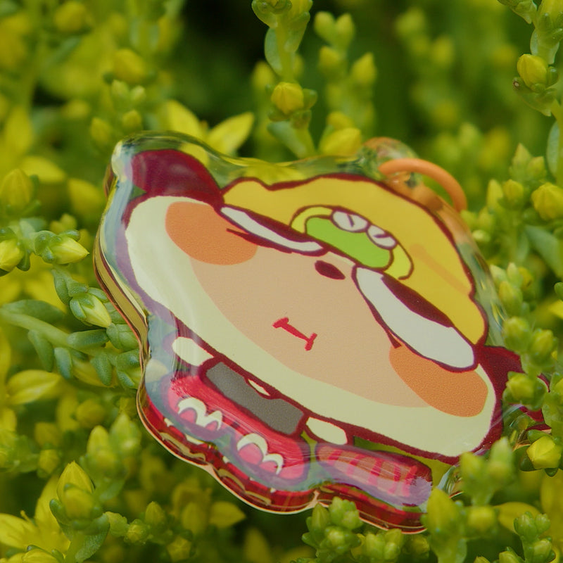 "PARAPPA HOLDING IT IN DOESNT DO ANYTHING" keychain